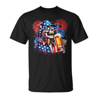 Beer American Flag 4Th Of July Merica Drinking Usa Women T-Shirt - Monsterry DE