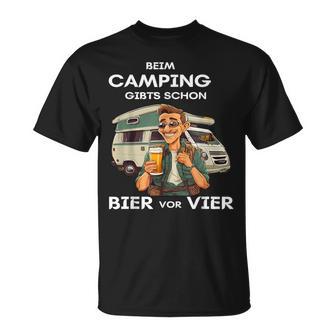 Beim Camping Gibts Schon Bierorier T-Shirt - Geschenkecke