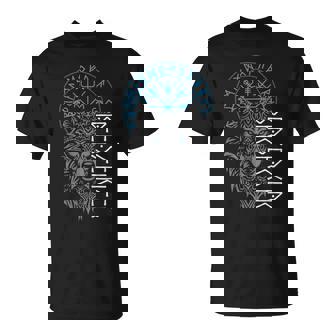 Berserker & Viking Compass Nordic Wolf T-Shirt - Monsterry
