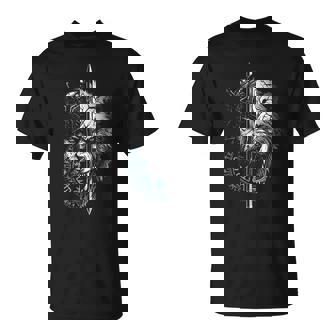 Berserker Bear Warrior Odin Runes Nordic Compass Viking T-Shirt - Thegiftio