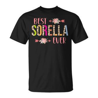 Best Sorella Ever Italian Sister Leopard Floral T-Shirt - Geschenkecke