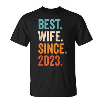 Best Wife Since 2023 1 Hochzeitstag 1 Jahr T-Shirt - Geschenkecke