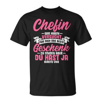 Beste Chefin Best Team Workmate T-Shirt - Geschenkecke