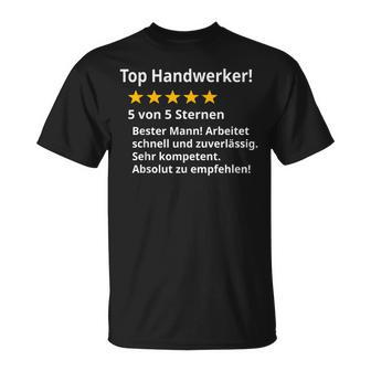 Bester Handwerker Best Handsman T-Shirt - Geschenkecke