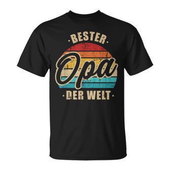 Bester Opa Der Weltintage Retro T-Shirt - Geschenkecke