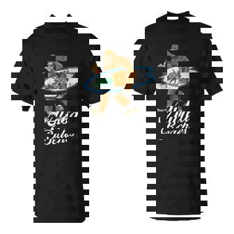 Bigfoot Aloha Beaches Hawaiian Pineapple Surf T-Shirt - Thegiftio