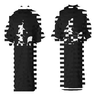 Bigfoot And Australian Shepherd T-Shirt - Thegiftio