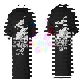 Birthday Girl 7Th Birthday Squish Squad Mallow Girls T-Shirt | Seseable UK