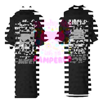 Birthday Girls Let's Get Pampered Spa Party Bd Unicorn Girls T-Shirt - Thegiftio UK