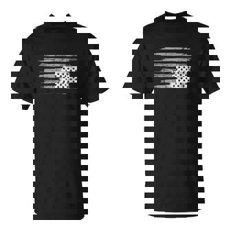 Black And White American Flag Resist Upside Down Usa T-Shirt - Thegiftio