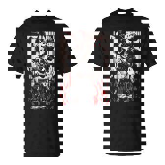 Black Goat Demon Alt Goth Girl Red Satanism Devil Occult T-Shirt - Thegiftio UK