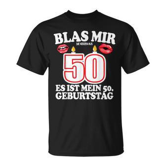 Blas Mir Die Kerzen Aus 50Th Birthday Man T-Shirt - Geschenkecke