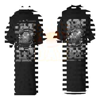 Bling Football Lover Fall Autumn Game Day Football Bling T-Shirt | Mazezy