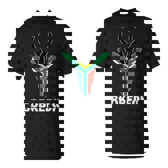 Bokbefok South African Rugby Bokke South Africa Flag Colors T-Shirt - Thegiftio
