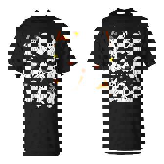 Boo Ghost Halloween Softball Happy Halloween Softball Lover T-Shirt - Thegiftio UK