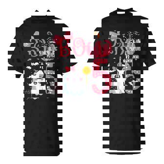 Boo I'm 5 Years Old Ghost 5Th Birthday Halloween Ghost Girls T-Shirt - Thegiftio UK
