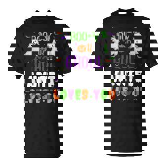Boo-Y Or Ghoul Auntie Loves You Baby Boo Halloween Gender T-Shirt - Thegiftio UK