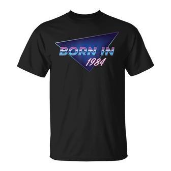 Born In 1984 Retro 80Er Jahre Stil Geburtstag Für Männer Und Frauen T-Shirt - Geschenkecke