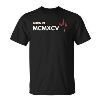 Born In Mcmxcv 1995 Chiffres Romains T-Shirt - Cadeauxyz