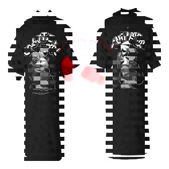 Boxing Animal Panda Come At Me Bro Boxer Sports Humor T-Shirt - Monsterry