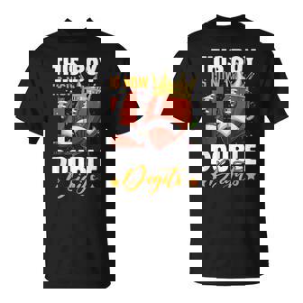 This Boy Now 10 Double Digits Football 10 Years Old Birthday T-Shirt | Mazezy