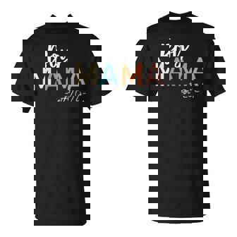 Boy Mama Est 2024 Promoted To Mommy Mother's Day Mom Retro T-Shirt - Thegiftio