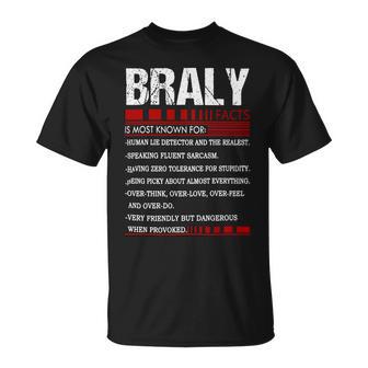 Braly Name Facts Last Name Braly Name Facts Family Name T-Shirt | Seseable UK