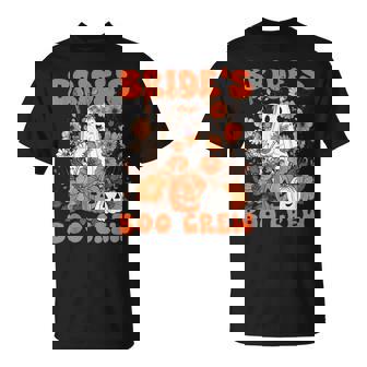 Bride's Boo Crew Floral Ghost Bachelorette Wedding Halloween T-Shirt - Thegiftio UK