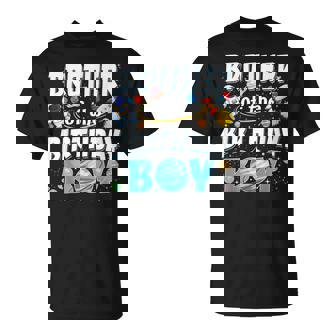 Brother Of The Birthday Boy Astronaut Family Space Planets T-Shirt - Thegiftio