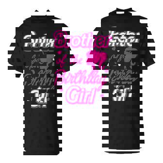 Brother Of The Birthday Girl Doll Family Party Decorations T-Shirt - Monsterry