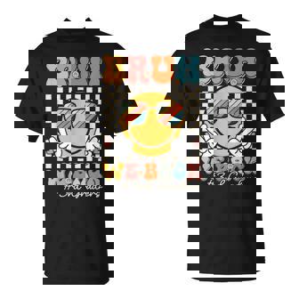 Bruh We Back 3Rd Graders Smile Face 1St Day Of Third Grade T-Shirt | Mazezy