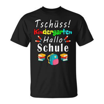 Bschüss Kindergarten Hello Schule Kita T-Shirt - Seseable