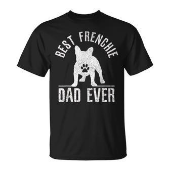 Bulldog Francese Best Frenchie Dad Ever Dog Paw Regalo Maglietta - Novitaregali