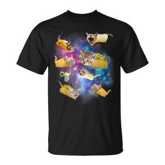 Burrito Pizza And Taco Cat In Space Tacocat Idea T-Shirt - Geschenkecke