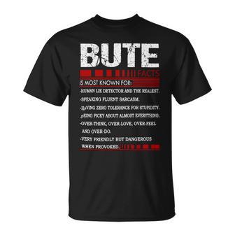Bute Name Facts Last Name Bute Name Facts Family Name T-Shirt | Seseable UK