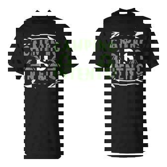 Camping Is In Tents Camping Is Intents T-Shirt - Thegiftio