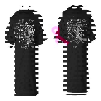 Cáncer De Mama Corazón Rosa Lazo Salud Camiseta unisex - Regaloses