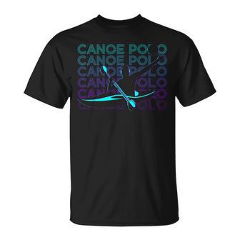 Canoe Polo Canoeing Retro T-Shirt - Seseable