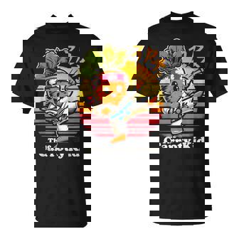 Carroty Kid Retro Karate Vegetable Pun T-Shirt - Thegiftio UK