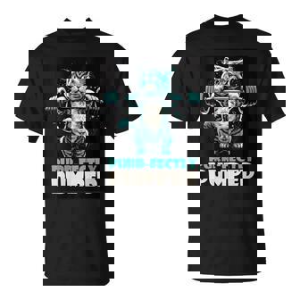Cat In A Gym Bodybuilder Cat Lifting Weights T-Shirt - Monsterry