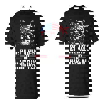 Cat Ladies For Harris Waltz Cat 2024 President Harris Waltz T-Shirt - Monsterry