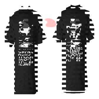 Cat Meh Snow Cats Lover Christmas Pun Cats Love T-Shirt - Monsterry