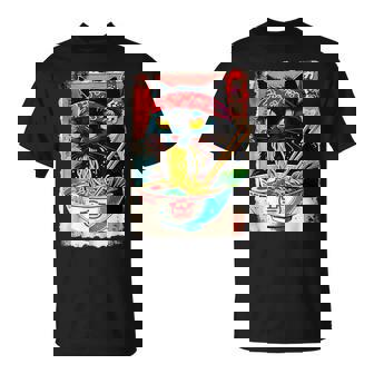 Cat Ramen Japanese Cat Kawaii Cat Anime T-Shirt - Thegiftio