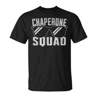 Chaperone Squad Parents Matching Group School Events T-Shirt - Monsterry DE