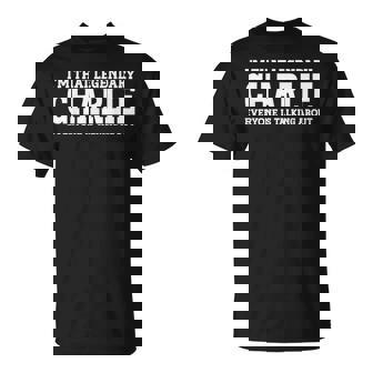 Charlie Nombre Personal Divertido Charlie Camiseta unisex - Regaloses