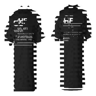 Chef Chef Definition Regalo De Chef Chef Chef Camiseta unisex - Regaloses