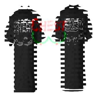 Chest Nuts Matching Chestnuts Christmas Couples Chest T-Shirt - Monsterry
