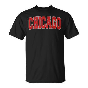 Chicago Il Illinois Varsity Style Usa Vintage Sports T-Shirt - Monsterry CA