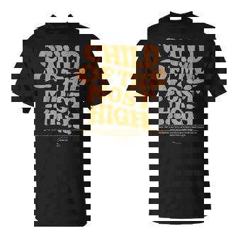Child Of The Most High Child Of God Christian Word On Back T-Shirt - Thegiftio UK