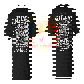 Childless Cat Ladies Club Kamala Harris Us Flag Cat Ladies T-Shirt | Mazezy